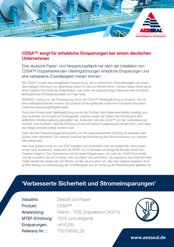 CDSA™ sorgt für erhebliche Einsparungen bei einem deutschen Unternehmen