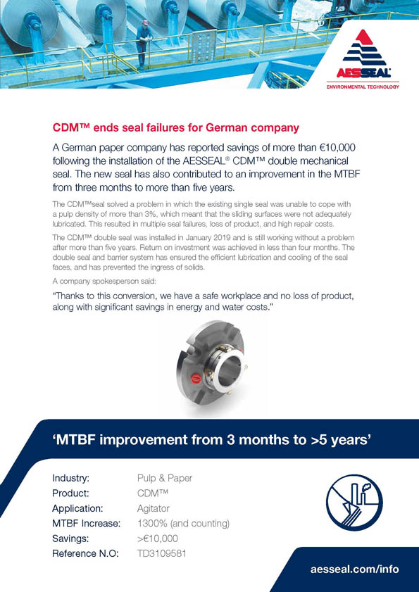CDM ends seal failures for German company