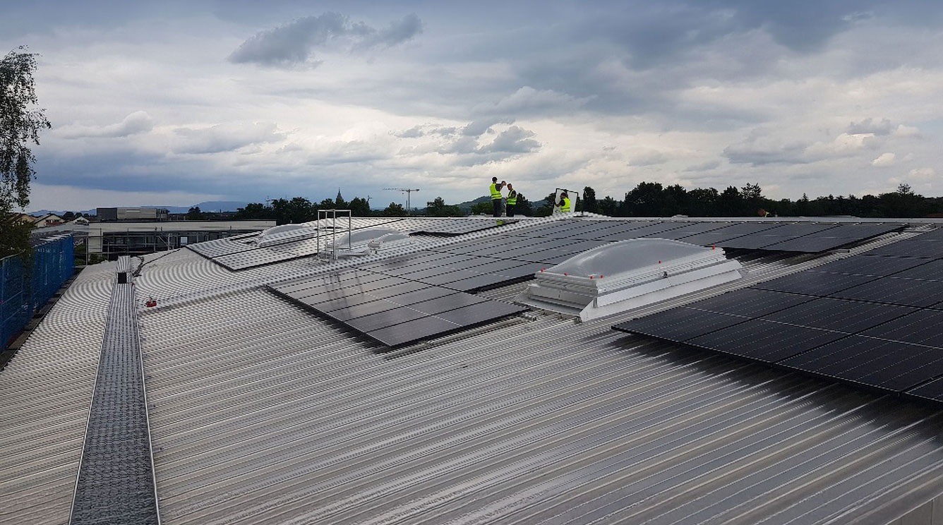 Roof panels install at, AESSEAL - Germany - Kronau