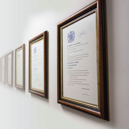 AES Engineering historical Queen's Awards